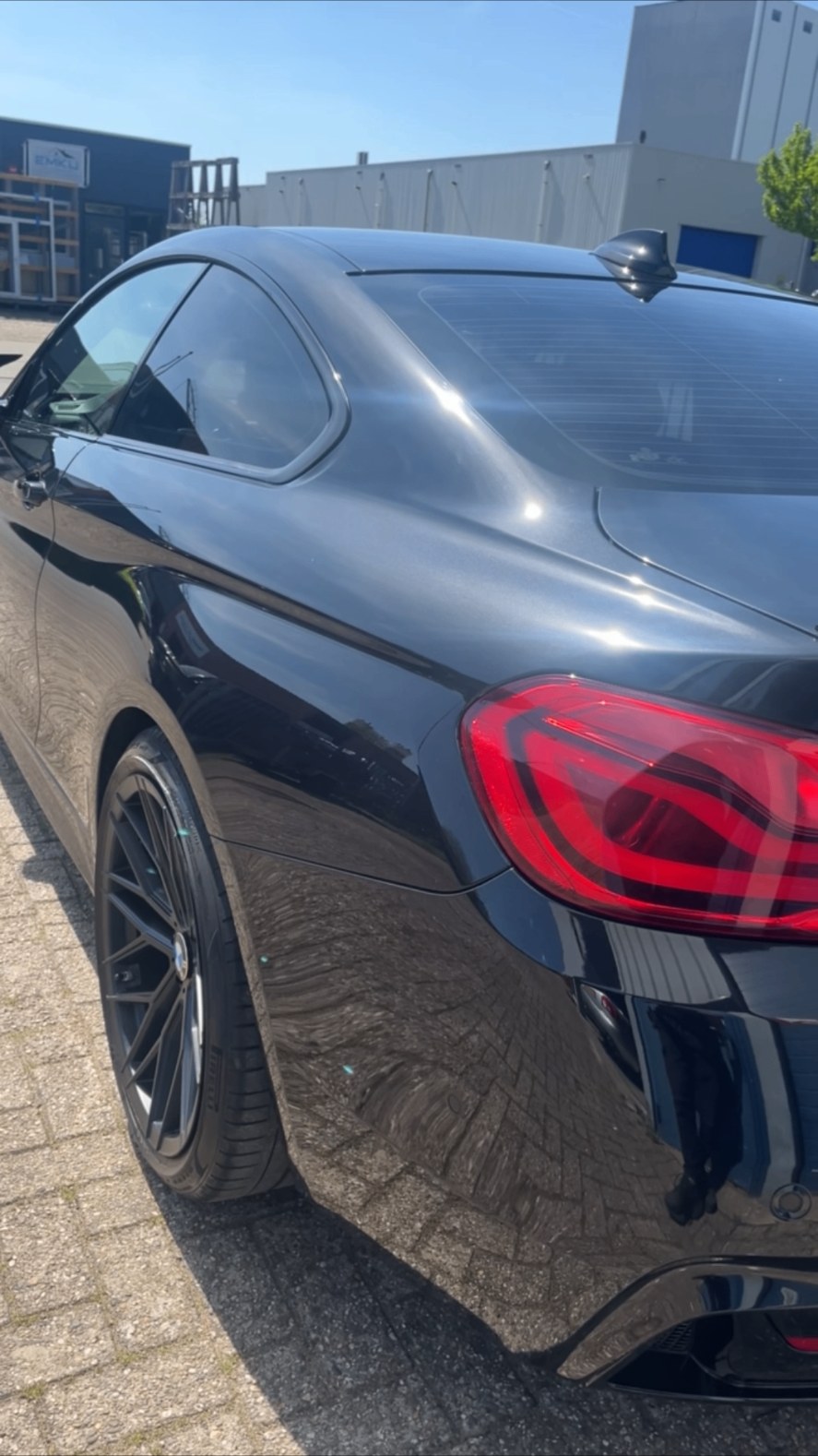 BMW 4-serie achterzijde gepolijst